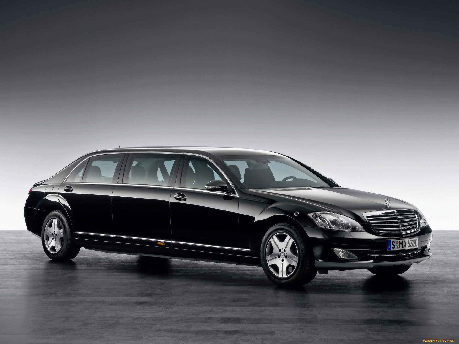 2009, mercedes, benz, 600, pullman, guard, limousine, 